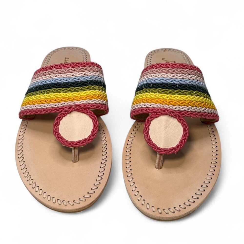 JACK ROGERS Jacks Multi-Color Fuschia Rope Sandal - 7.5 NEW IN BOX - Picture 2 of 12